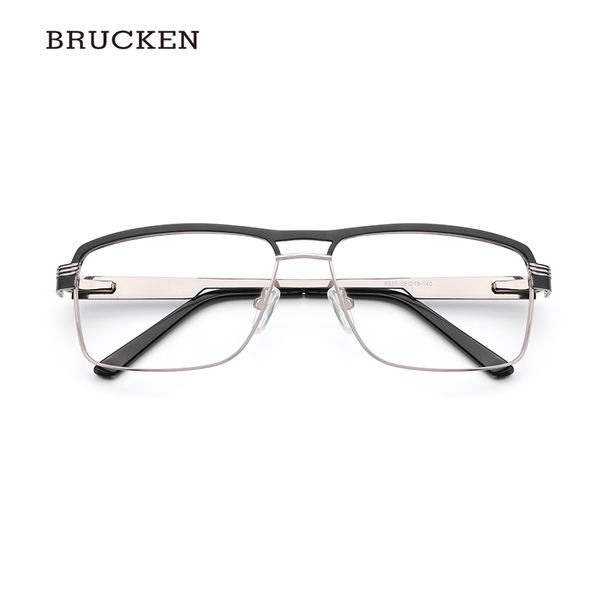 

metal glasses frame for men prescription optical square eyeglasses frame black fashion eyewear goggle business spectacle#5031