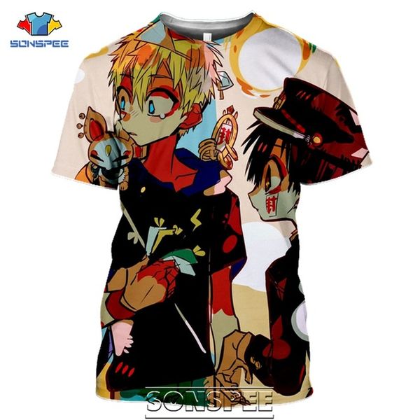 

3d anime toilet-bound jibaku shounen hanako-kun men 3d print shirts horror aesthetic harajuku men clothing