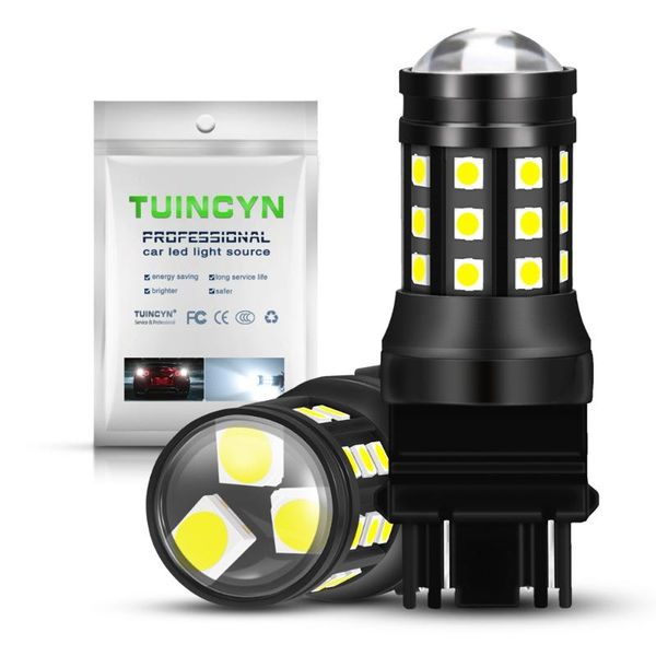 

2pc t25 3157 3030 27smd 6000к белый автомобиль резервного reverse светодиодные лампы 12v-24v автомобиля фонаря сигнала торможения turn фонар