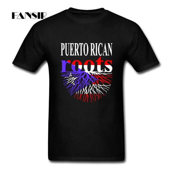 

puerto rican roots puerto rico flag men t shirt ng t-shirt men short sleeve cotton o-neck