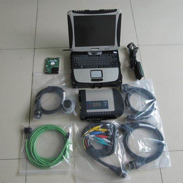 

mb star c4 with laptoughbook cf19 touch screen 2020.06 software 320gb hdd mb star diagnosis ready to use