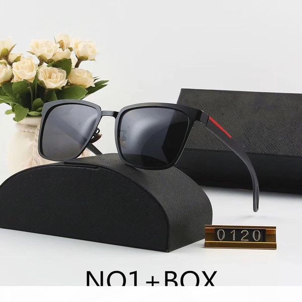 

designer sunglasses luxury sunglasses mens womens adumbral glasses uv400 brand p0120 6 colors optional highly quality with box, White;black