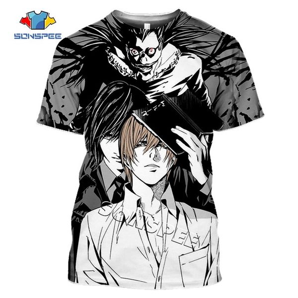 

3d horror anime death note angel and demon cross compression gym monster bible 3d print shirts hippie oversized kawaii men clothing
