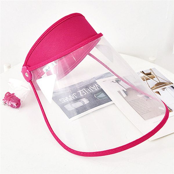 

ultraviolet polarized sun visor hats transparent safety protection caps face mask adults dustproof cover cap bucket hat, Blue;gray