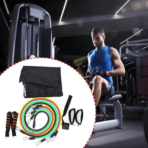 

resistance bands 11pcs set yoga exercise expander fitness stretch workout rope tubes rubber band training home elastic pull f5v8