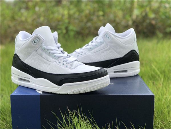 

2020 authentic fragment design 3 sp basketball shoes men white black sneakers outdoor sports da3595-100 with original box us 7-13
