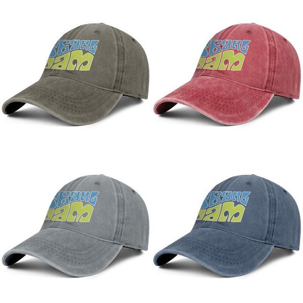 

pearl jam blue and green fashion denim baseball cap cool washed dad hat adjustable vintage ball backspacer, Blue;gray