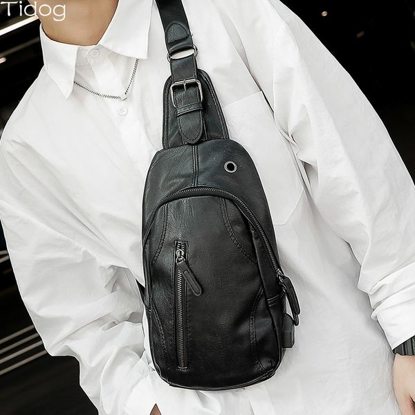 

tidog korean one shoulder casual cross prepuce chest bag