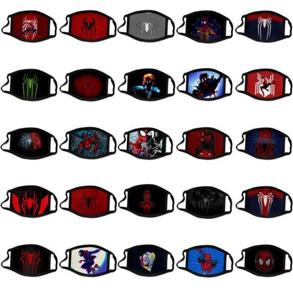 

designer reusable party fashion new super luxury 9 spiderman washable wholesale face spider man dust hero mask cosplay cool fenyb, Black