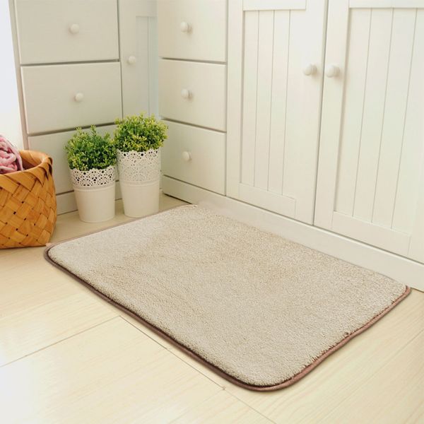 

40x60cm floor memory foam bath mat absorbent carpet shower bathroom non-slip