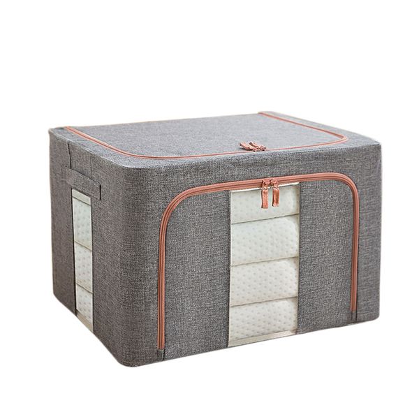 

clothes storage box folding steel framework portable wardrobe large capacity