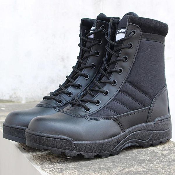 

swat military boots combat boots military fans outdoor hiking shoes fashion high-tactical shoes men and women lovers desert boots 111, Black;green