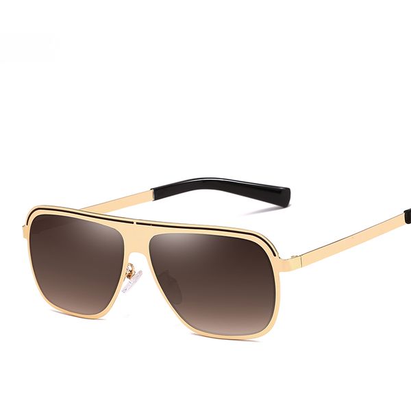 

gifansee men square sunglasses vintage pilot driving brand designer eyewear sun glasses uv400, White;black