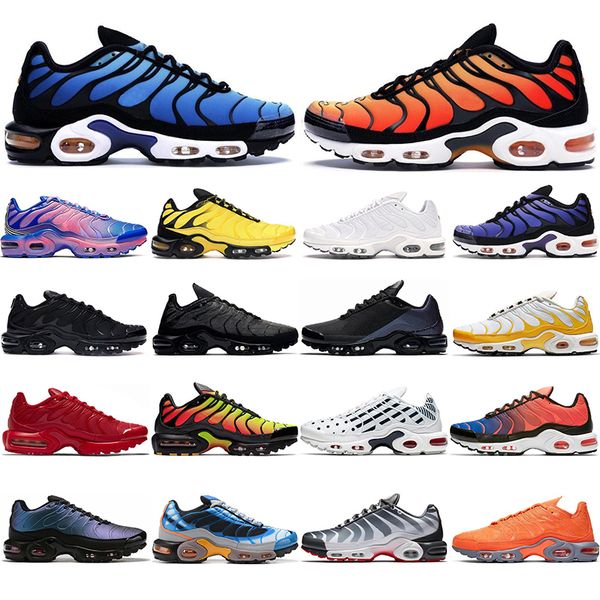 

tn men running shoes black volt solar red deluxe yellow bright mens trainers runner athletics outdoor fashion sport sneakers 40-45
