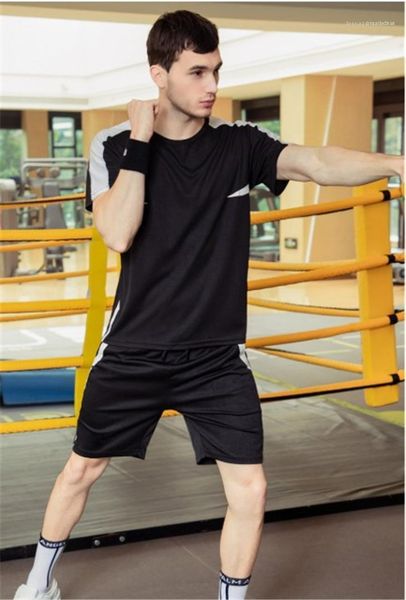 

short pants sets casual mens striped print summer tracksuits fashion panelled two pieces sets designer short sleeve, Gray