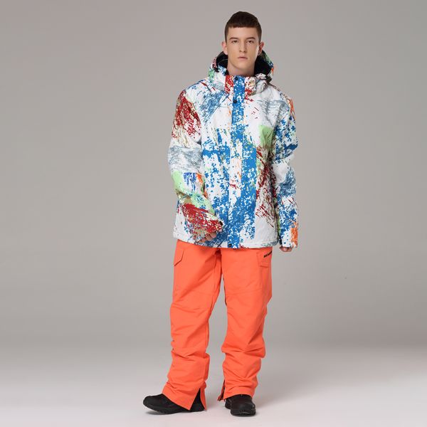 

searipe professional men skiing snowboarding jackets pants waterproof warm winter snow ski suits man snowboard clothing set