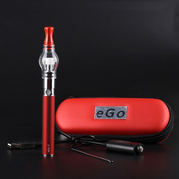 

ecig glass zipper pen kit cigarette starter e 510 battery atomizer globe m6 wax thread vape ego-t vaporizer ego tank case wax with pvdkq