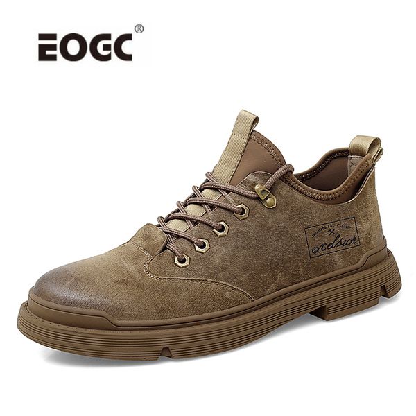

comfort men shoes sneakers casual suede leather flats shoes lace up rubber sole walking driving men, Black