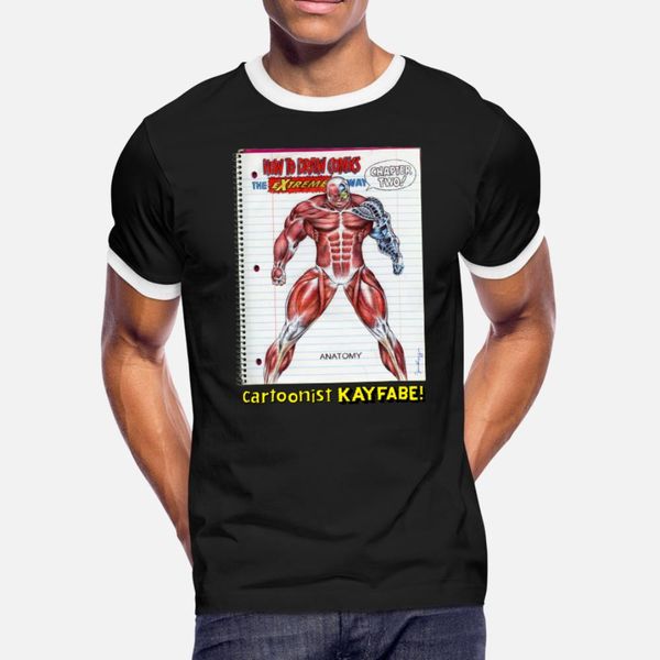 

extreme anatomy how to draw comics t shirt men designing tee shirt round collar family graphic authentic spring standard shirt