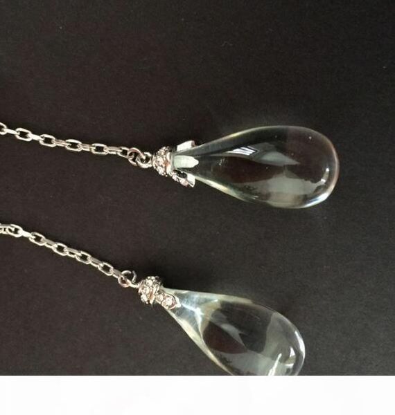 

new fashion long drop earrings designer crystal earrings for women accessories jewelry earrings with flannel bags for gift, Silver
