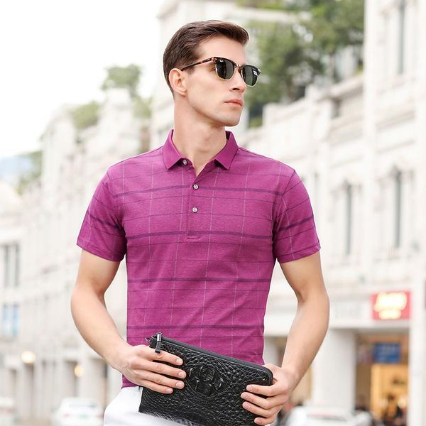 

2020 new summer brand designer mens plaid short sleeve casual turn down collar fashions men clothes, White;black
