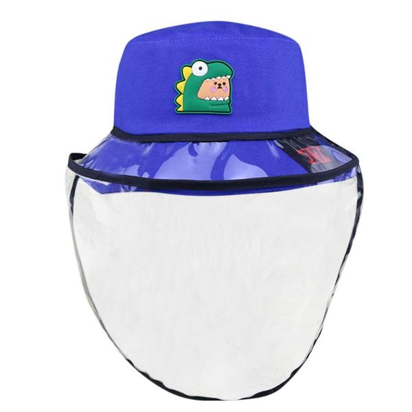 

jaycosin 2020 anti-spitting protective hat dustproof cover fisherman cap waterproof hat kids boys girls outdoors children straw, Blue;gray