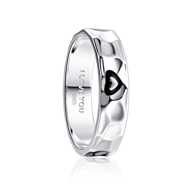 

new simple 6mm men's wedding ring multi-faceted hammered finish wedding sterling anniversary, Slivery;golden