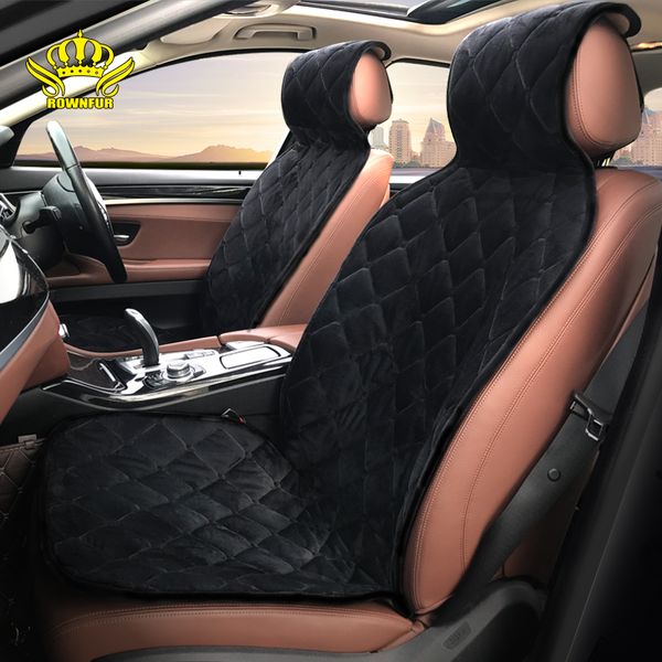 

car seat covers rownfur cover universal set fits most cars velvet cloth cushion breathable keep warm styling accessories