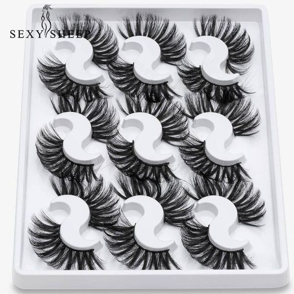 

sexysheep 4/9 pairs 25mm eyelashes 3d false lashes thick crisscross makeup eyelash extension natural volume soft fake eye lashes