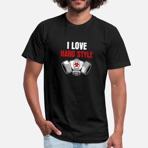 

i love hardstyle festival gabber hard style techno t shirt men custom 100% cotton s-xxxl cool graphic building summer normal shirt