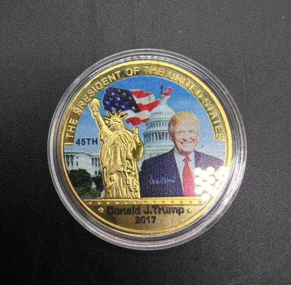 

commemorative coin gold president trump american craft coins metal badge silver donald loveshop01 izowx