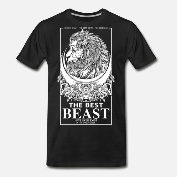 

beast t shirt men personalized short sleeve round neck slim graphic comical spring autumn standard shirt