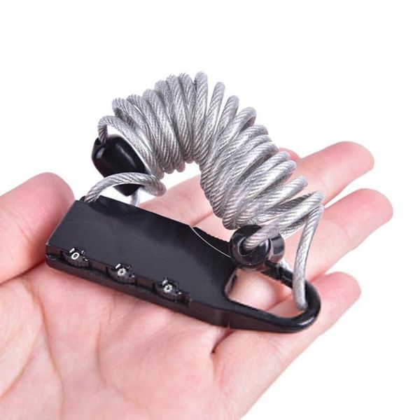 

bike lock spring package security lock portable spring anti-theft bicycle code mini luggage password