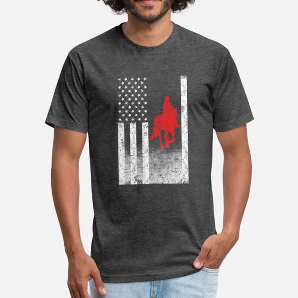 

horse rider american flag t shirt men customize tee shirt crew neck costume famous authentic summer pictures shirt