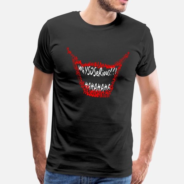 

why so serious t shirt men customized short sleeve plus size 3xl fit anti-wrinkle funny spring autumn trend shirt