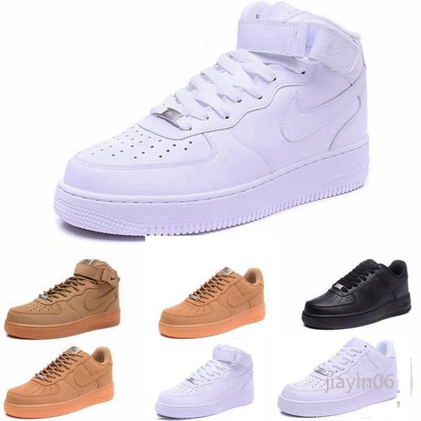 

new arrivals forces 1 volt running shoes women mens trainers one sports skateboard classic 1 green white black warrior sneakers 5.5-11 jy06