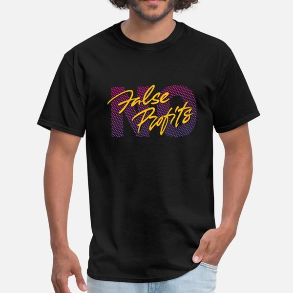 

no false profits t shirt men customize cotton plus size 3xl costume crazy authentic spring formal shirt