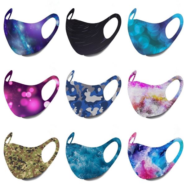 

designer printed women silk scarf 14 masks mask chiffon styles half handkerchief outdoor #3#337 magic face dust-proof sunshade face win vstb