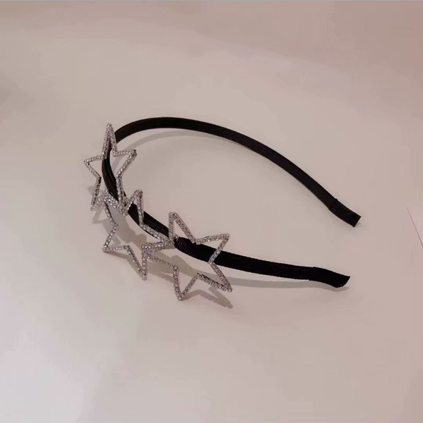 

hair accessories crystal five-pointed star hairbands elegant headband banquet hairpin press headdress women