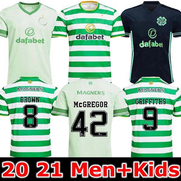 

20 21 селтик футбол джерси макгрегор griffiths 2020 2021 klimala forrest brown rogic кристи edouard главная мужчины + дети маек, Black;yellow