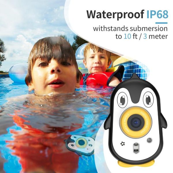 

penguin children camera digital camera kids waterproof 4k video camcorder 2.4inch screen christmas gifts cameras