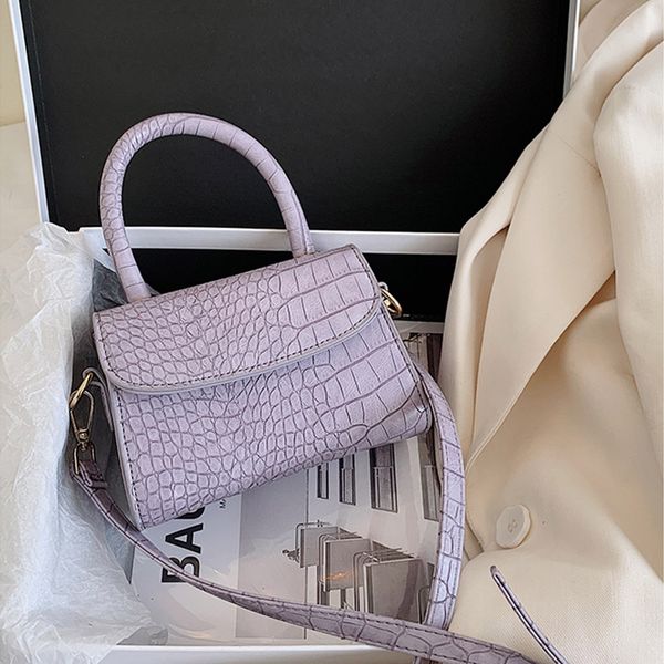 

stone pattern mini pu leather crossbody bags for women's 2020 fashion shoulder bag ladies handbags totes and purses