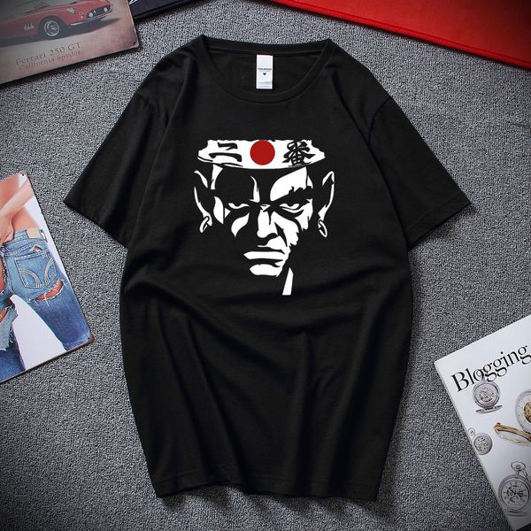 

afro samurai футболка японский флаг логотип мечник аниме манга tee премиум хлопок короткие рукава футболки top camiseta masculina