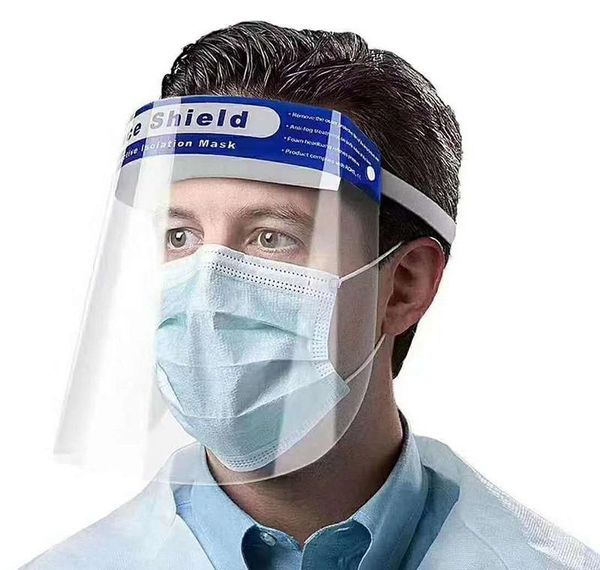 

full elastic anti guards headband protective protection anti-fog band mask with shield isolation face masks sponge splash dayupshop yugxm