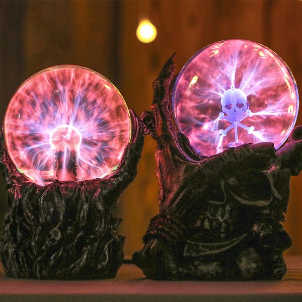 

creative skeleton hand ion electrostatic magic pillow touch lightening ball electronic magic induction ion ball luminous ornaments