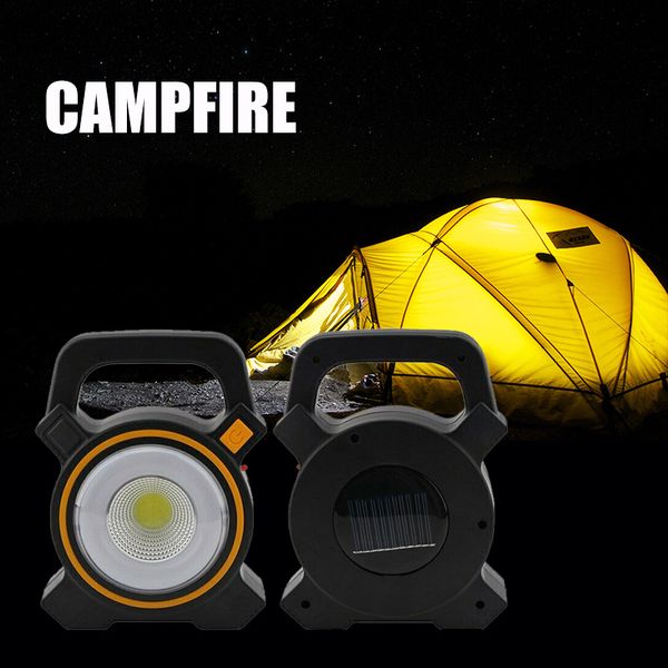 

solar cob work lights camping lights flashlights rechargeable inspection lamp l5 #4