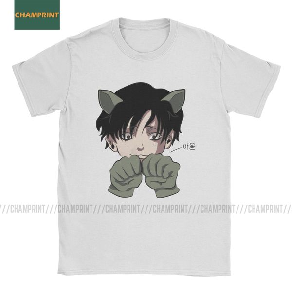 

yoonbum cat убийство stalking мужчины футболки ks sangwoo корея коджи yaoi сёнэн tee с коротким рукавом футболки хлопок летние топы