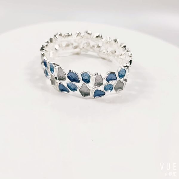 

jewelry women bracelets irregularity geometric bracelet girls trendy zinc alloy adjustable elastic wire bracelets bangle new for women, Golden;silver