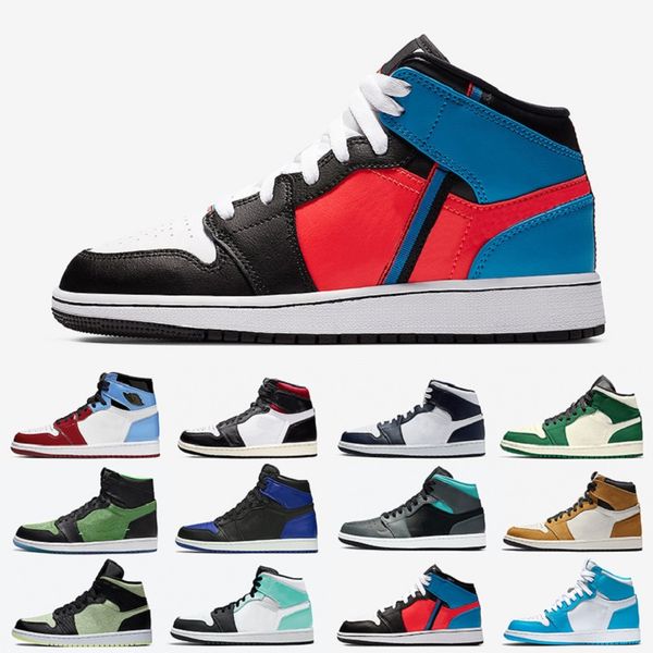 

barely volt black and gold court purple 1 high og mens basketball shoes 1s trainers bred banned bred toe men women sports sneakers