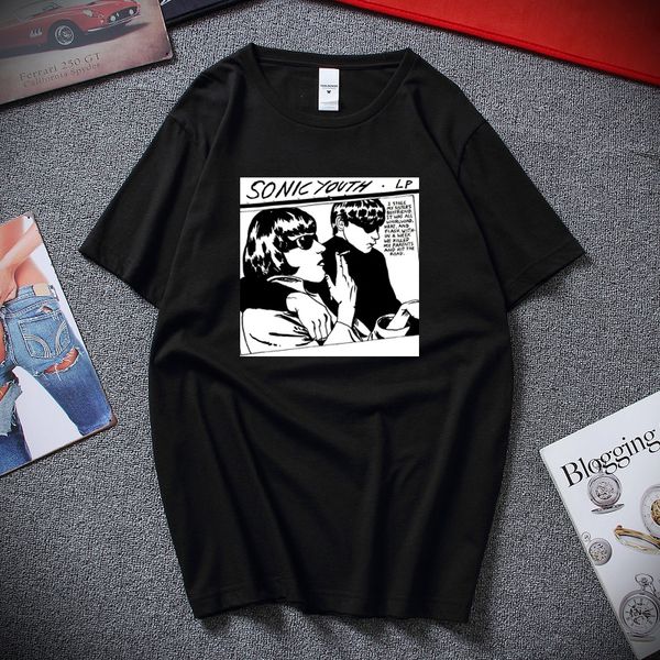 

summer harajuku cool sonic youth goo cartoon fiction t shirt premium cotton short sleeves t-shirt camiseta masculina